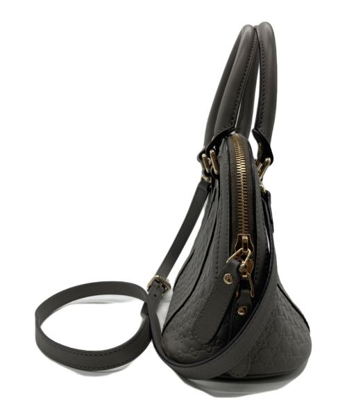 GUCCI（グッチ）GUCCI (グッチ) GGレザー2WAYバッグ　449654 グレー サイズ:-の古着・服飾アイテム