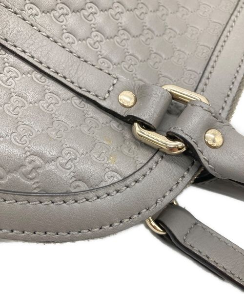 GUCCI（グッチ）GUCCI (グッチ) GGレザー2WAYバッグ　449654 グレー サイズ:-の古着・服飾アイテム