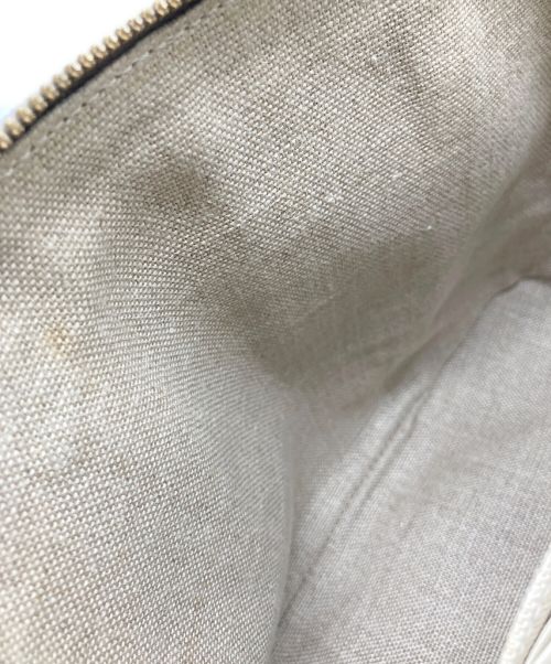 GUCCI（グッチ）GUCCI (グッチ) GGレザー2WAYバッグ　449654 グレー サイズ:-の古着・服飾アイテム