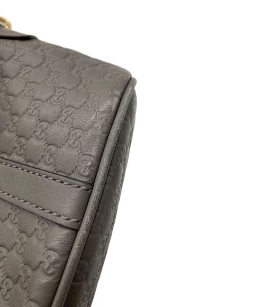 GUCCI（グッチ）GUCCI (グッチ) GGレザー2WAYバッグ　449654 グレー サイズ:-の古着・服飾アイテム