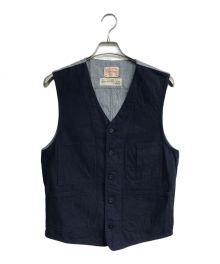 BONCOURA（ボンクラ）の古着「ヘリンボーンベスト」｜ネイビー