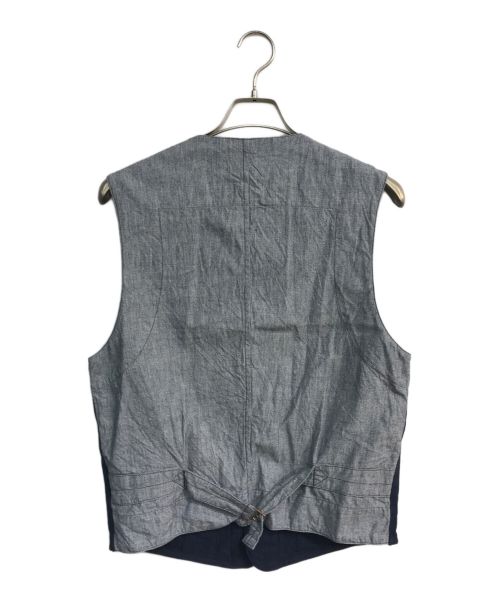 BONCOURA（ボンクラ）BONCOURA (ボンクラ) ヘリンボーンベスト ネイビー サイズ:38の古着・服飾アイテム