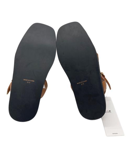 23区（ニジュウサンク）23区 (ニジュウサンク) グルカサンダル　SE3DSM0401 ブラウン サイズ:21.5cmの古着・服飾アイテム