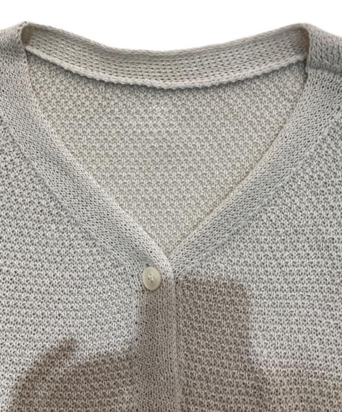 FRAMeWORK（フレームワーク）FRAMeWORK (フレームワーク) カノコ2WAY Back開きカーディガン 24ss　24080220200010 ベージュ サイズ:Freeの古着・服飾アイテム