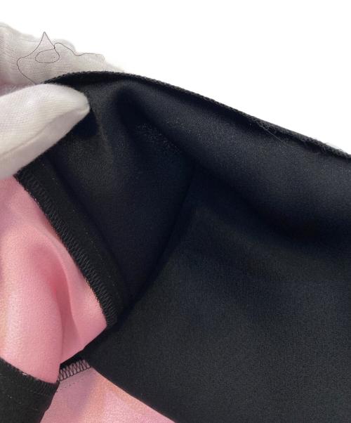 GRACE CLASS（グレースクラス）GRACE CLASS (グレースクラス) タックバイカラードレス　0223235151 ブラック×ピンク サイズ:38の古着・服飾アイテム