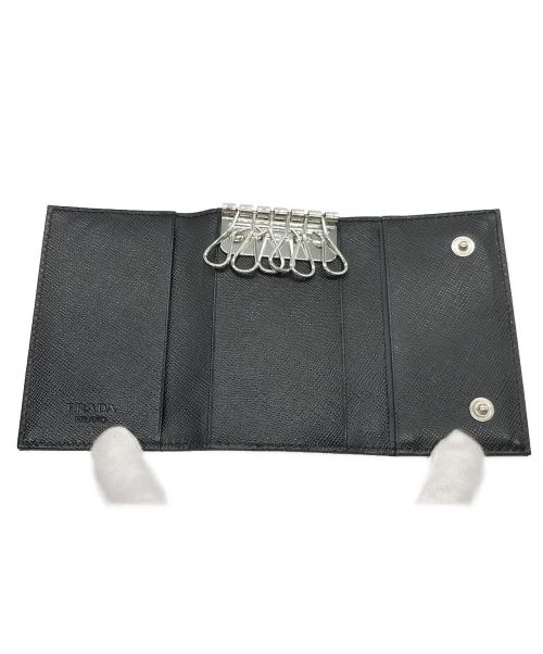 PRADA（プラダ）PRADA (プラダ) キーケース　	M222　PORTACHIAVI 6 GANC ブラックの古着・服飾アイテム