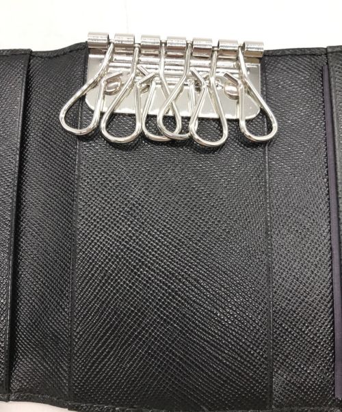 PRADA（プラダ）PRADA (プラダ) キーケース　	M222　PORTACHIAVI 6 GANC ブラックの古着・服飾アイテム