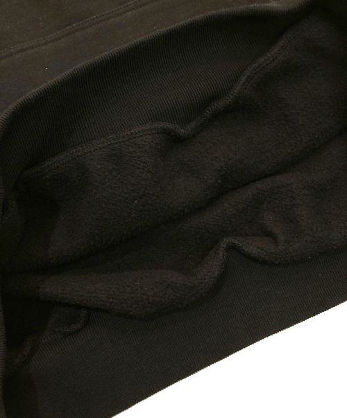 700FILL（セブンハンドレッドフィル）700FILL (セブンハンドレッドフィル) Embroidered Small Payment Logo Hoodie　ロゴ刺繍パーカー ブラック サイズ:Mの古着・服飾アイテム