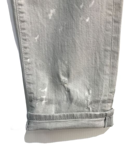 DSQUARED2（ディースクエアード）DSQUARED2 (ディースクエアード) USED加工デニムパンツ　S74LA0890 グレー サイズ:48の古着・服飾アイテム