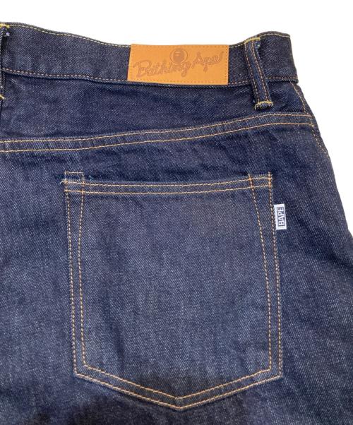 A BATHING APE（ア ベイシング エイプ）A BATHING APE (ア ベイシング エイプ) Shark Denim Shorts　001DSK301002M　シャークデニムショーツ インディゴ サイズ:2XLの古着・服飾アイテム