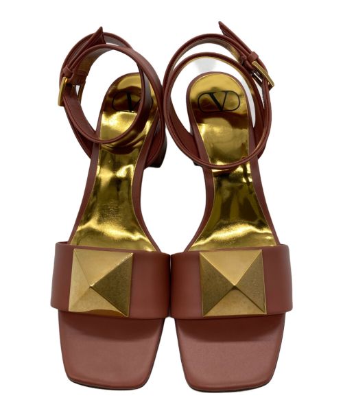 VALENTINO GARAVANI（ヴァレンティノ・ガラヴァーニ）VALENTINO GARAVANI (ヴァレンティノ・ガラヴァーニ) One Stud Ankle Strap Sandal ピンク サイズ:36 1/2の古着・服飾アイテム