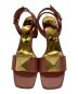 中古・古着 VALENTINO GARAVANI (ヴァレンティノ・ガラヴァーニ) One Stud Ankle Strap Sandal ピンク サイズ:36 1/2：15000円