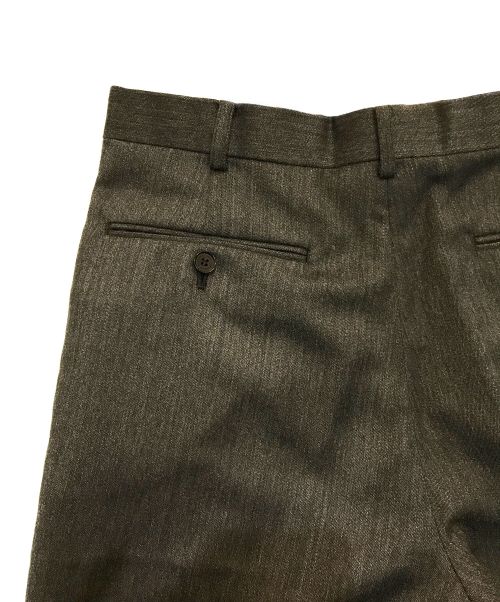 JOHN LAWRENCE SULLIVAN（ジョン ローレンス サリバン）JOHN LAWRENCE SULLIVAN (ジョンローレンスサリバン) ウール テーパード トラウザーパンツ　2B001-0122-01 グレー サイズ:46の古着・服飾アイテム