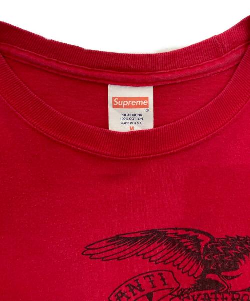 SUPREME（シュプリーム）SUPREME (シュプリーム) ANTIHERO (アンタイヒーロー) カットソー レッド サイズ:Mの古着・服飾アイテム