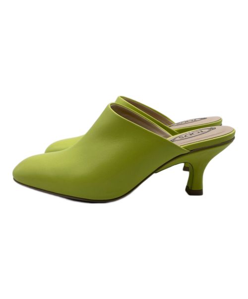 TOD'S（トッズ）TOD'S (トッズ) レザーミュール　XXW19L0IJ40MIDV424 グリーン サイズ:36の古着・服飾アイテム