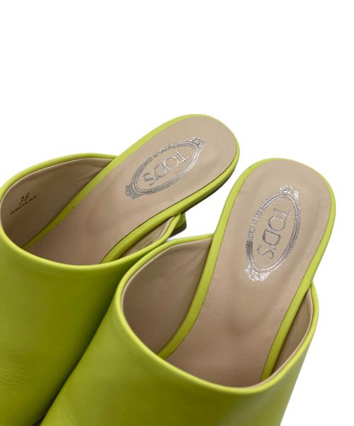 TOD'S（トッズ）TOD'S (トッズ) レザーミュール　XXW19L0IJ40MIDV424 グリーン サイズ:36の古着・服飾アイテム