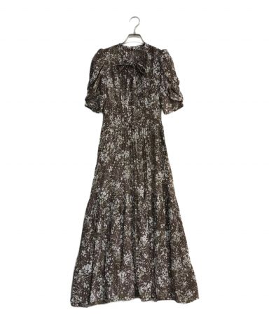 user_aca3fdf3さま専用ページ 中古・古着通販】Snidel (スナイデル) Sustainaボウタイプリントワンピ