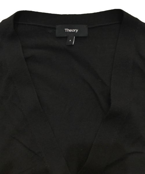 theory（セオリー）theory (セオリー) Regal Wool Vneck Cardi　01-4103702 ブラック サイズ:Sの古着・服飾アイテム