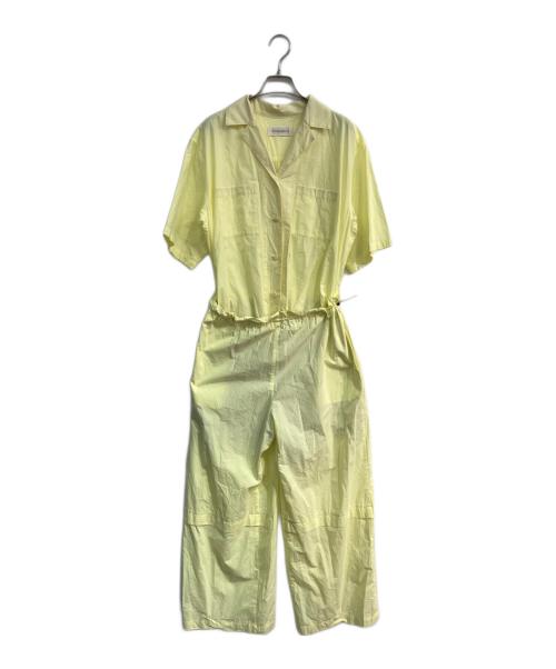 SAYAKA DAVIS（サヤカ デイヴィス）SAYAKA DAVIS (サヤカ デイヴィス) オープンカラージャンプスーツ イエロー サイズ:Sの古着・服飾アイテム