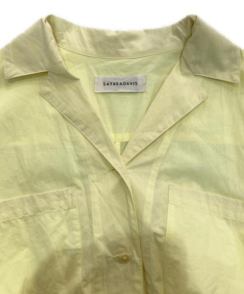 SAYAKA DAVIS（サヤカ デイヴィス）SAYAKA DAVIS (サヤカ デイヴィス) オープンカラージャンプスーツ イエロー サイズ:Sの古着・服飾アイテム