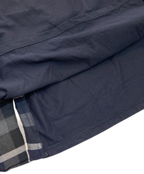 BLUE LABEL CRESTBRIDGE（ブルーレーベルクレストブリッジ）BLUE LABEL CRESTBRIDGE (ブルーレーベルクレストブリッジ) クレストブリッジチェックカットソーワンピース　55J85502 ネイビー サイズ:Mの古着・服飾アイテム