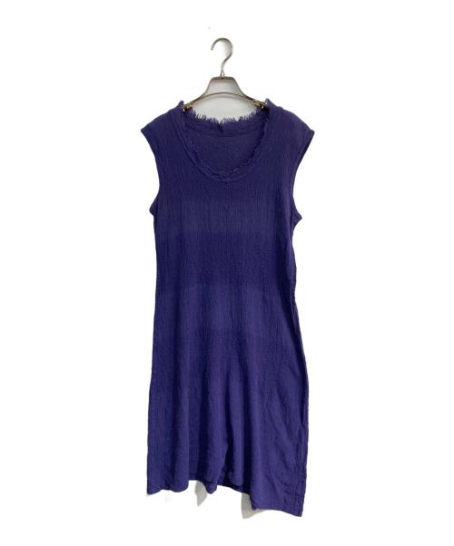 me ISSEY MIYAKE（ミーイッセイ ミヤケ）me ISSEY MIYAKE (ミーイッセイ ミヤケ) ノースリーブワンピース　MI14FH352 パープル サイズ:-の古着・服飾アイテム