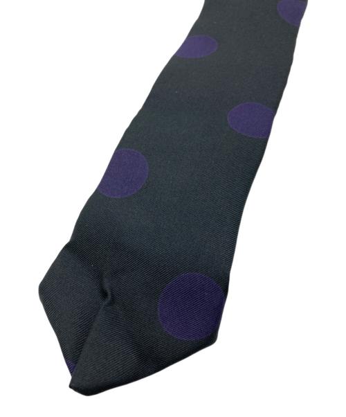 NUMBER (N)INE（ナンバーナイン）NUMBER (N)INE (ナンバーナイン) TAKAHIROMIYASHITA TheSoloIst. (タカヒロミヤシタ ザソロイスト) ドットネクタイ ブラック×パープル サイズ:-の古着・服飾アイテム