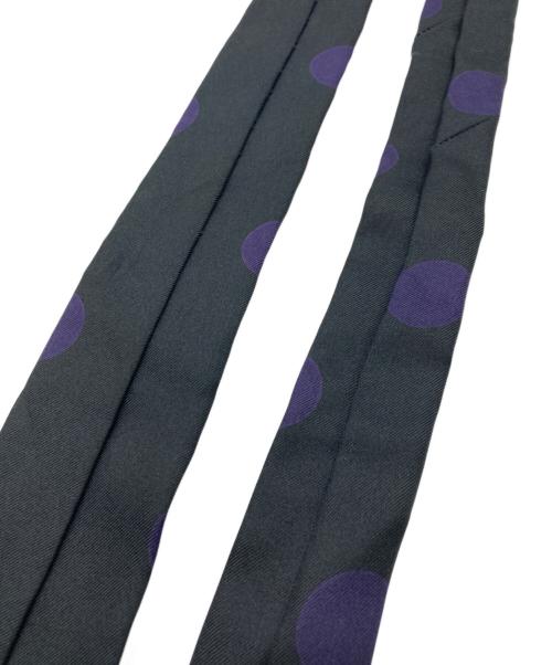 NUMBER (N)INE（ナンバーナイン）NUMBER (N)INE (ナンバーナイン) TAKAHIROMIYASHITA TheSoloIst. (タカヒロミヤシタ ザソロイスト) ドットネクタイ ブラック×パープル サイズ:-の古着・服飾アイテム