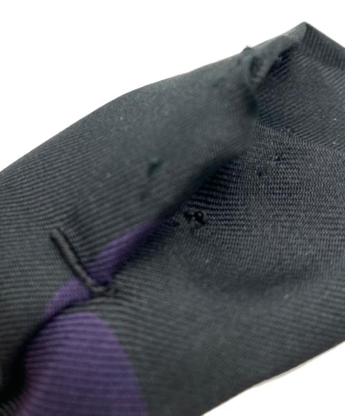 NUMBER (N)INE（ナンバーナイン）NUMBER (N)INE (ナンバーナイン) TAKAHIROMIYASHITA TheSoloIst. (タカヒロミヤシタ ザソロイスト) ドットネクタイ ブラック×パープル サイズ:-の古着・服飾アイテム