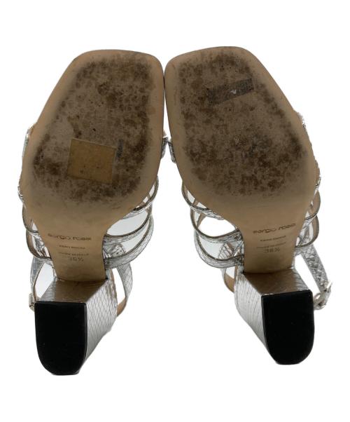 sergio rossi（セルジオロッシ）sergio rossi (セルジオロッシ) サンダル シルバー サイズ:36 1/2の古着・服飾アイテム