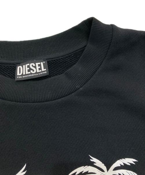 DIESEL（ディーゼル）DIESEL (ディーゼル) S-COOLING-B1 S/S Sweatshirt　S-COLING-B1 ブラック サイズ:XXLの古着・服飾アイテム