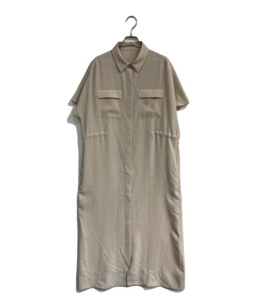 SOEJU（ソージュ）SOEJU (ソージュ) ロングシャツワンピース　S-01-OP-025 ベージュ サイズ:Tの古着・服飾アイテム