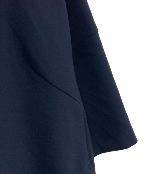 ENFOLD（エンフォルド）ENFOLD (エンフォルド) ダブルクロスVネックコクーンドレス　300CA233-0150 ネイビー サイズ:38の古着・服飾アイテム