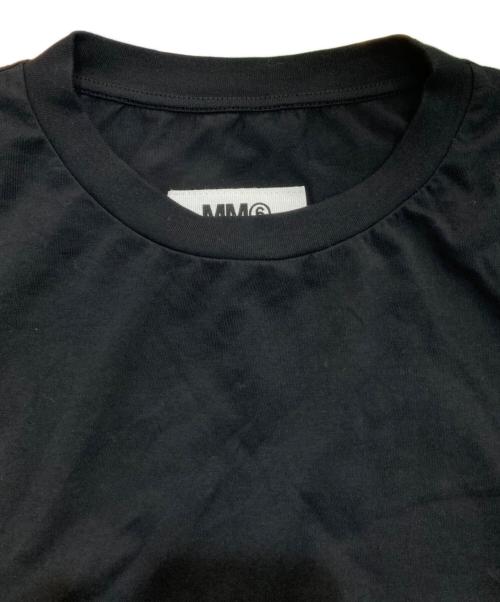 MM6 Maison Margiela（エムエムシックスメゾンマルジェラ）MM6 Maison Margiela (エムエムシックスメゾンマルジェラ) スリーブドレープ デザイン ノースリーブTシャツ　S52GC0257 ブラック サイズ:Sの古着・服飾アイテム