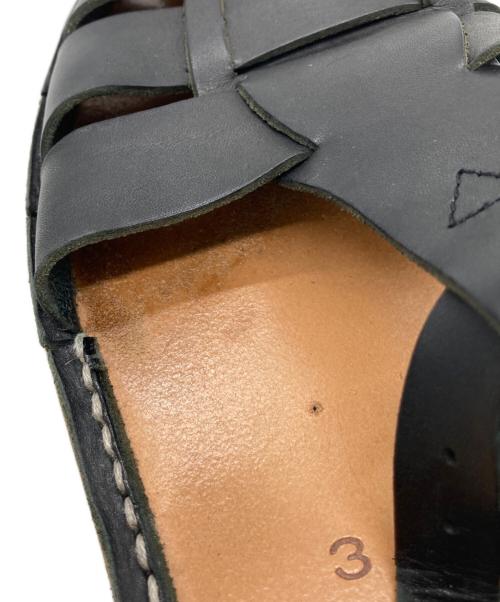 stevemono（スティーブ モノ）stevemono (スティーブ モノ) グルカ サンダル ブラック サイズ:3の古着・服飾アイテム