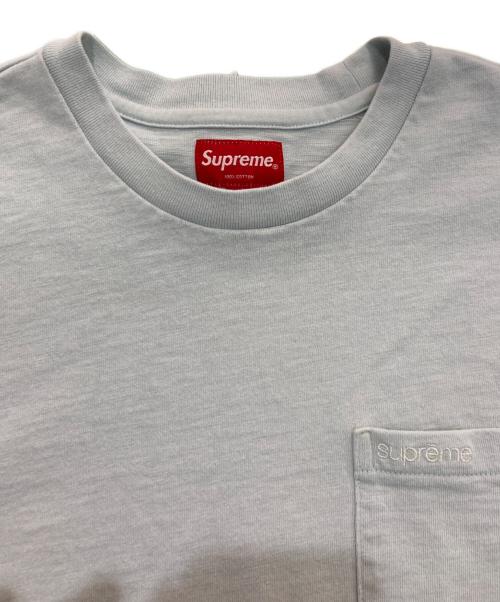 SUPREME（シュプリーム）Supreme (シュプリーム) ポケットTシャツ ブルー サイズ:Sの古着・服飾アイテム