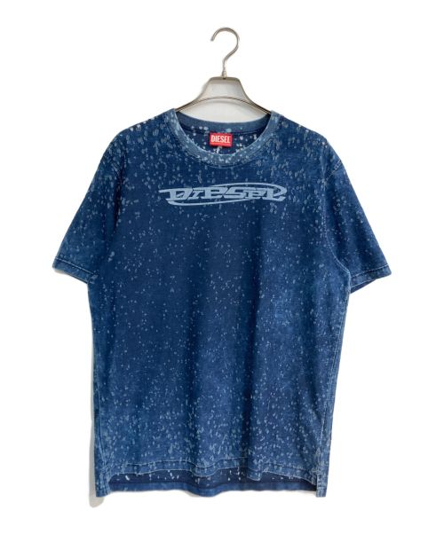 DIESEL（ディーゼル）DIESEL (ディーゼル) T-Just-Slits-N15 Tシャツ　T-JUST-SLITS-N15 ブルー サイズ:XLの古着・服飾アイテム