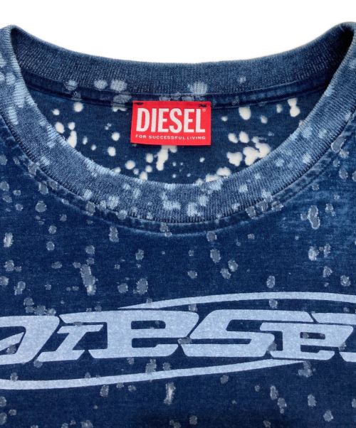 DIESEL（ディーゼル）DIESEL (ディーゼル) T-Just-Slits-N15 Tシャツ　T-JUST-SLITS-N15 ブルー サイズ:XLの古着・服飾アイテム