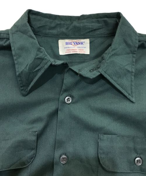 BIG YANK（ビッグヤンク）BIG YANK (ビッグヤンク) ワークシャツ　	60’S  グリーン サイズ:-の古着・服飾アイテム