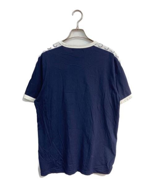 FRED PERRY（フレッドペリー）FRED PERRY (フレッドペリー) テープド リンガー Tシャツ　M4620 ネイビー サイズ:Lの古着・服飾アイテム