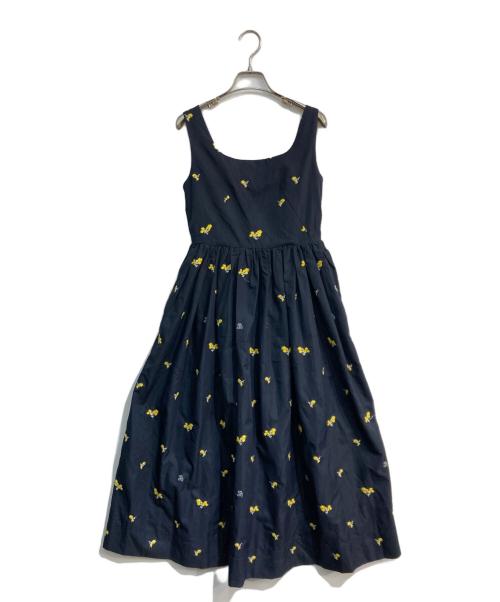 Bibiy.（ビビィ）Bibiy. (ビビィ) FLOWER DRESS ネイビー サイズ:Freeの古着・服飾アイテム