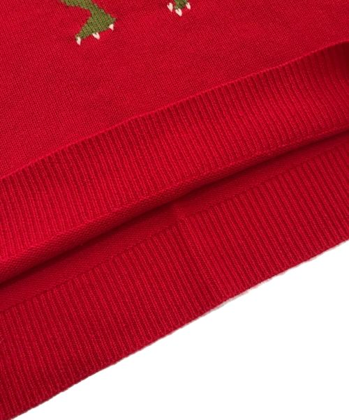 COACH（コーチ）COACH (コーチ) レキシー クルーネック セーター　CF605 レッド サイズ:Mの古着・服飾アイテム