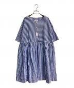 GALLEGO DESPORTESギャレゴデスポート）の古着「ギャザーワンピース」｜ブルー