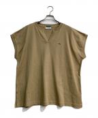 LACOSTE×B:MING LIFE STORE by BEAMSラコステ×ビーミングライフストア バイ ビームス）の古着「カノコハーフスリーブTシャツ カットソー」｜ベージュ