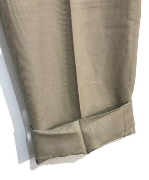 AURALEE（オーラリー）AURALEE (オーラリー) WOOL KID MOHAIR KERSEY SLACKS　A20SP03MK ベージュ サイズ:3の古着・服飾アイテム