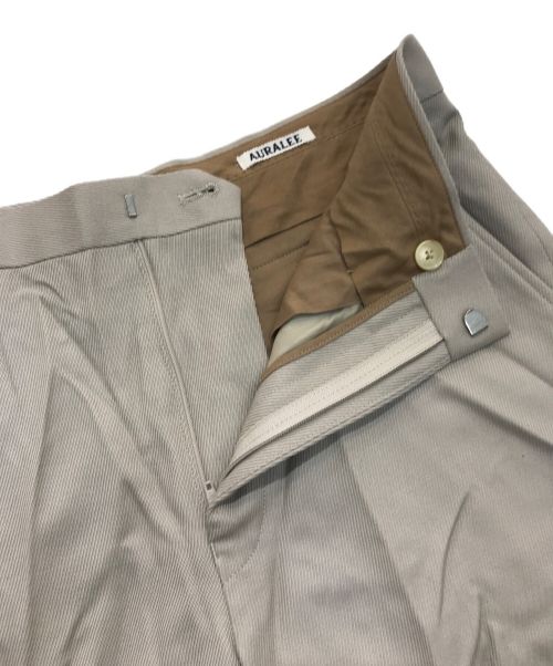 AURALEE（オーラリー）AURALEE (オーラリー) WOOL KID MOHAIR KERSEY SLACKS　A20SP03MK ベージュ サイズ:3の古着・服飾アイテム