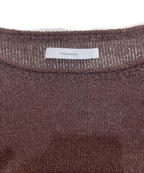 FRAMeWORK（フレームワーク）FRAMeWORK (フレームワーク) ウォッシャブル ニュアンスワイドプルオーバー ブラウン サイズ:-の古着・服飾アイテム