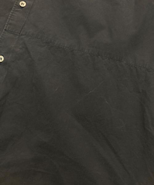 STUDIO NICHOLSON（スタジオ ニコルソン）STUDIO NICHOLSON (スタジオ ニコルソン) POWDER COTTON OVERSIZED S/S SHIRTS　SNM-567 ネイビー サイズ:Mの古着・服飾アイテム