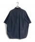 STUDIO NICHOLSON (スタジオ ニコルソン) POWDER COTTON OVERSIZED S/S SHIRTS　SNM-567 ネイビー サイズ:M：7000円