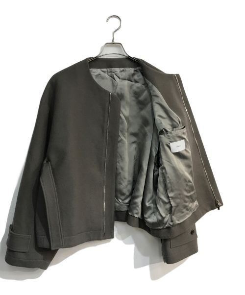 stein（シュタイン）stein (シュタイン) NO COLLAR BELTED JACKET　st.179 ブラウン サイズ:Mの古着・服飾アイテム